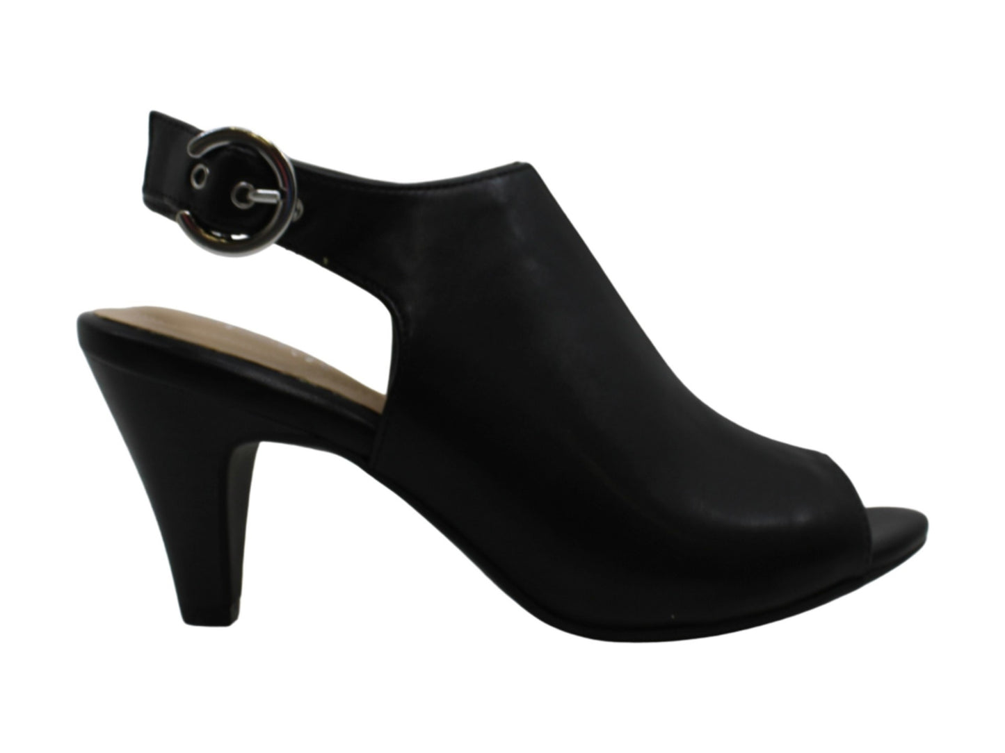 Alfani Women's Jalen Fabric Open Toe Ankle Strap Classic Pumps Black Size 6 M