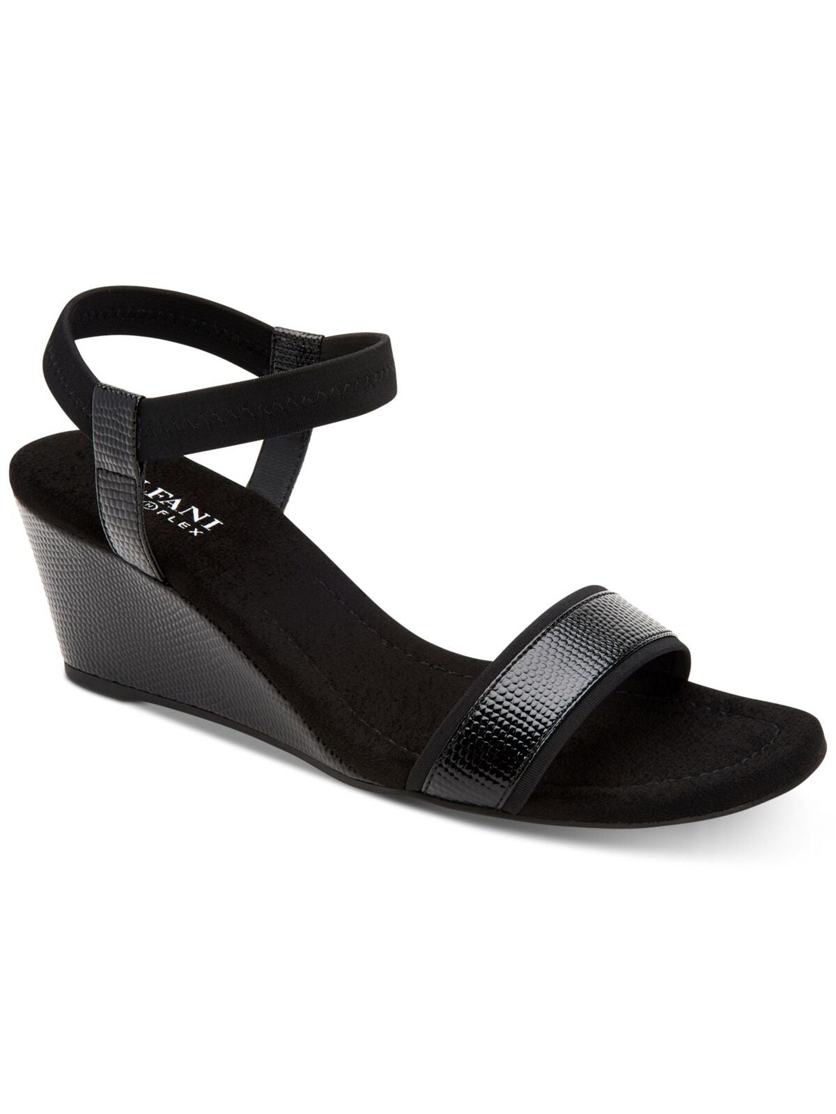 Alfani Women's Step N Flex Gillee Casual Wedge Black Size 6.5M