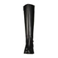 Cole Haan Women's Idina Stretch Boot Leather Round Toe Knee High Fashion Boots Black Size 5.5B