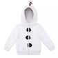 Cubcoats Kid's Olaf Frozen 2 in 1 Transforming Classic Zip Up Hoodie & Soft Plushie White