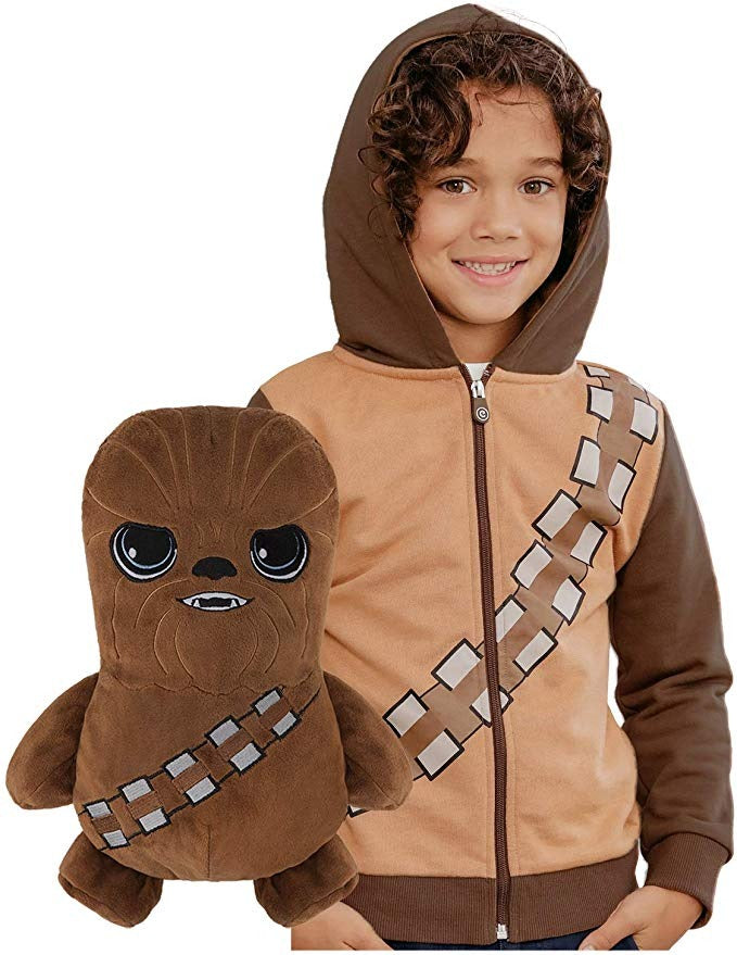 Cubcoats Boy's Toddler Cleveland Indians 2-in-1 Transforming Full-Zip Hoodie & Soft Plushie Brown Size 4-5
