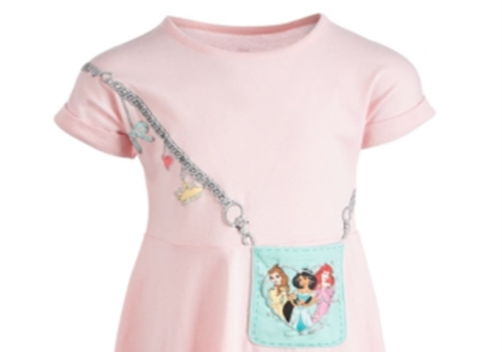 Disney Toddler Girl's Three Princesses Purse Dress Pink Size 4
