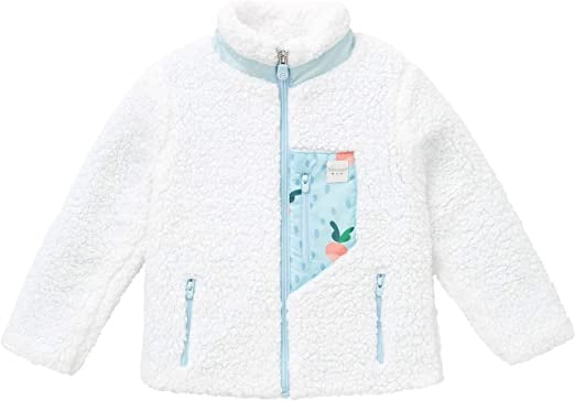 Cubcoats Big Girl's Benne the Bunny Sherpa Jacket White