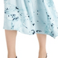 Alfani Women's Printed Asymmetric A Line Skirt Green Size 6