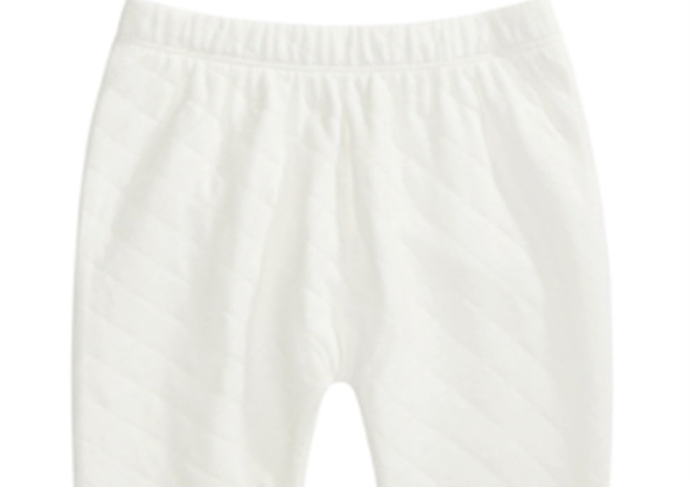 First Impressions Baby Girl's Quilted Pants White Size 6-9MOS