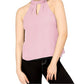 Bar III Women's Keyhole Top Pink Size X-Large
