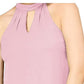 Bar III Women's Keyhole Top Pink Size X-Large