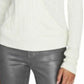 Sanctuary Women's Ribbed Long Sleeve Surplice Neckline Wrap Top White Size Large