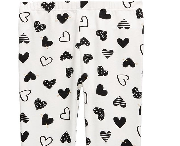 First Impressions Baby Girl's Heart Leggings White Size 24MOS
