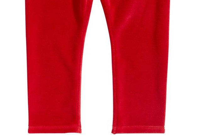 First Impressions Toddler Girl's Velour Legging Red Size 3T
