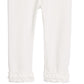 First Impressions Baby Girl's Ruffle Hem Leggings White Size 12 Months