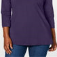 Karen Scott Women's Beaded Top Purple Size Medium