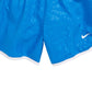 Nike Girl's Dri FIT Femme Printed Tempo Shorts Blue Size Large