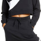 Nike Women's Sportswear Swoosh Crew Top Black Size X-Small