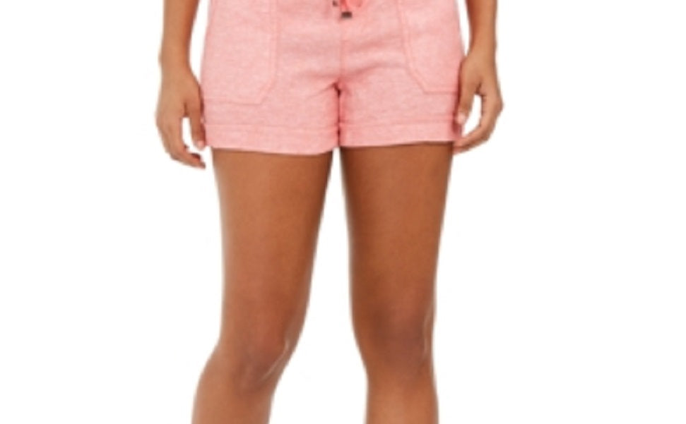 TLC Stores, LLC Women's Linen Shorts White- Size Large