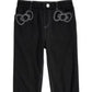 Hello Kitty Toddler Girl's Ponte Knit Bow Leggings Black Size 2T