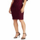 Ralph Lauren Women's Cape Overlay Lace Dress Merlot Size 2