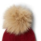 Columbia Women's Pom Pom Winter Beanie Hat Red Size Regular