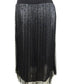 Alfani Women's Swiss Dot Metallic MIDI Skirt Gray Size Petite Small