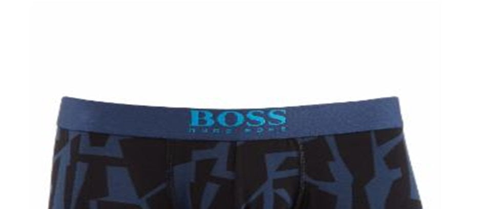 Hugo Boss Men's Printed Trunks Blue Size S