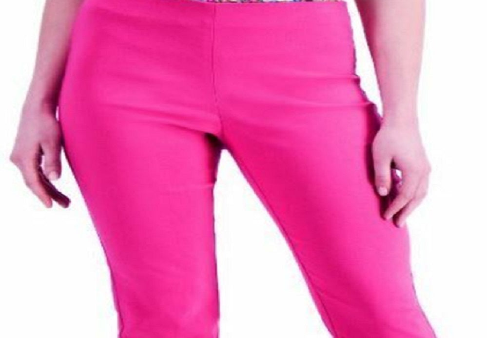 Charter Club Women's Chelsea Tummy Control Skinny Leg Ankle Pants Pink Size 12