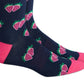 Bar III Men's Strawberries Printed Arch Support Dress Socks Blue Size Regular