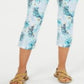 Charter Club Women's Printed Capri Pants Blue Size 4 Petite