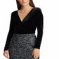 Ralph Lauren Women's Velvet Lace Dress Black Size 18