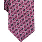 Alfani Men's Reynolds Geometric Skinny Silk Neck Tie Pink Size Regular