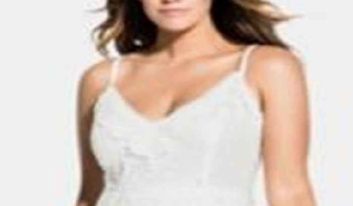 City Chic Women's Plus Tiered Lace Dress White Size 20W