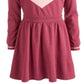 Epic Threads Big Girl's Chevron Sweatshirt Dress Red Size Large