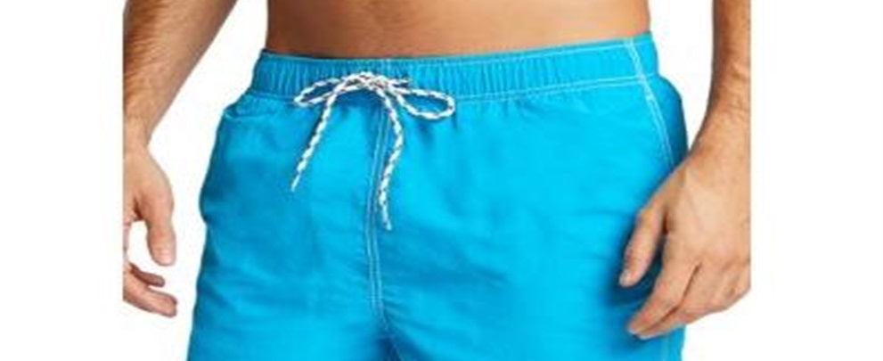 नॉटिका पुरुषों का सॉलिड स्विम ट्रंक नीला आकार XX-लार्ज