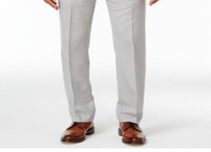 Ralph Lauren Men's Classic Fit Ultraflex Total Comfort Wool Dress Pants Gray Size 42X30