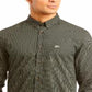 Lacoste Men's Regular Fit Gingham Check Poplin Shirt Green Size 2XL