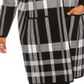 Charter Club Women's Petite Plaid Hooded Coat Black Petite XL