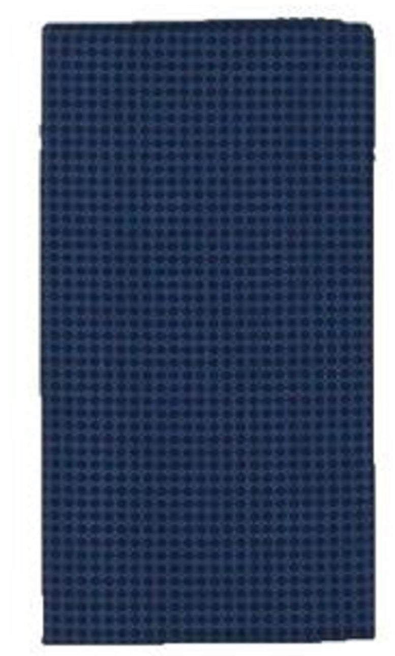 Private Label Men's Rowdy Mini Cotton Printed Pocket Square Blue Size Regular