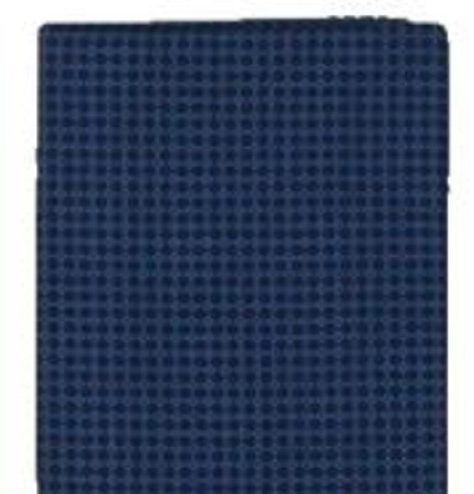 Private Label Men's Rowdy Mini Cotton Printed Pocket Square Blue Size Regular