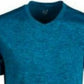Ideology Women's Printed Short Sleeve V Neck Top Blue Size XXX-Large