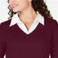 Karen Scott Women's Cotton Layered Look Top Red Size S