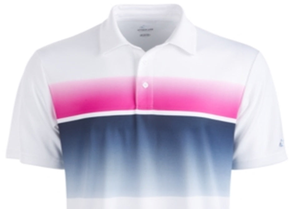 Attack Life Men's Fitness Workout Polo Shirt White Size M