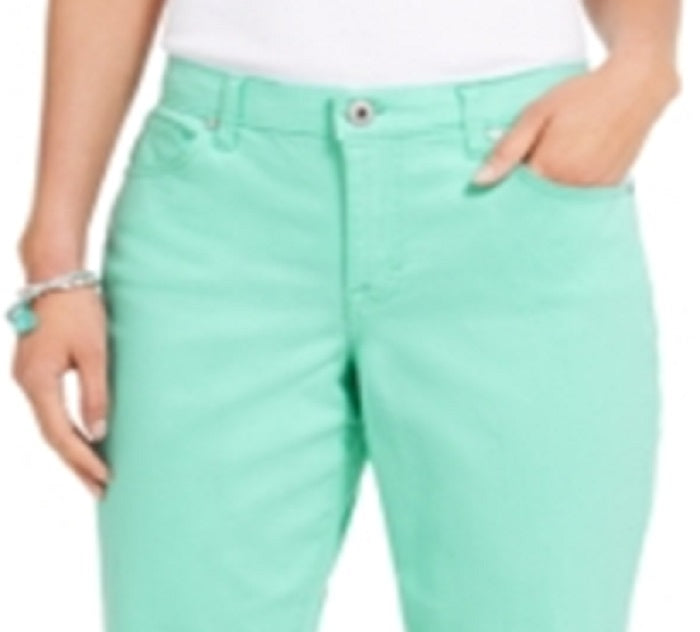 Style & Co Women's Curvy Capri Green Size 6