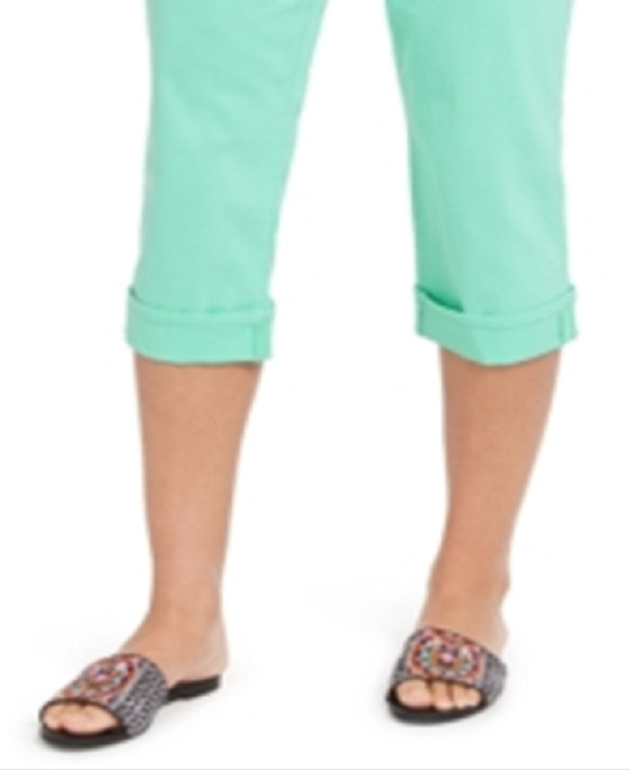 Style & Co Women's Curvy Capri Green Size 6