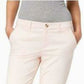 Maison Jules Women's Zippered Straight Leg Pants Pink Size 4