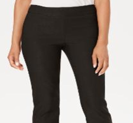 Charter Club Women's Cambridge Skinny Pull on Tummy Control Pants Brown Size 10