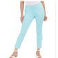 Charter Club Women's  Chelsea Twill Tummy-Control Cropped Pants  Blue Size 8