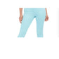 Charter Club Women's  Chelsea Twill Tummy-Control Cropped Pants  Blue Size 8