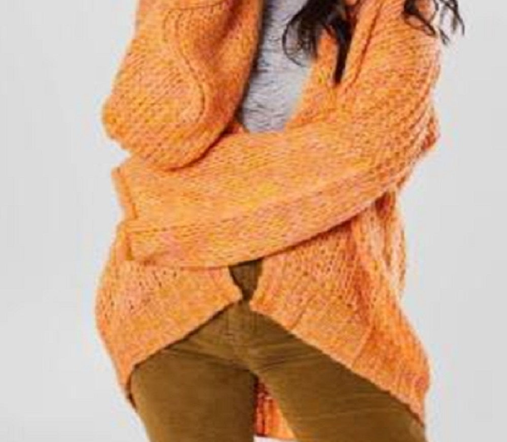 Anns Cottage Women's Bell Sleeves Drapey Cardigan Sweater Yellow Size X-Small