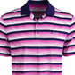 Attack Life By Greg Norman Men's Roadmap Striped Polo Casual Shirt Purple Size L