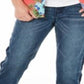 Epic Threads Big Boy's Sutton Slim Straight Fit Stretch Two Tone Jeans Blue Size 12