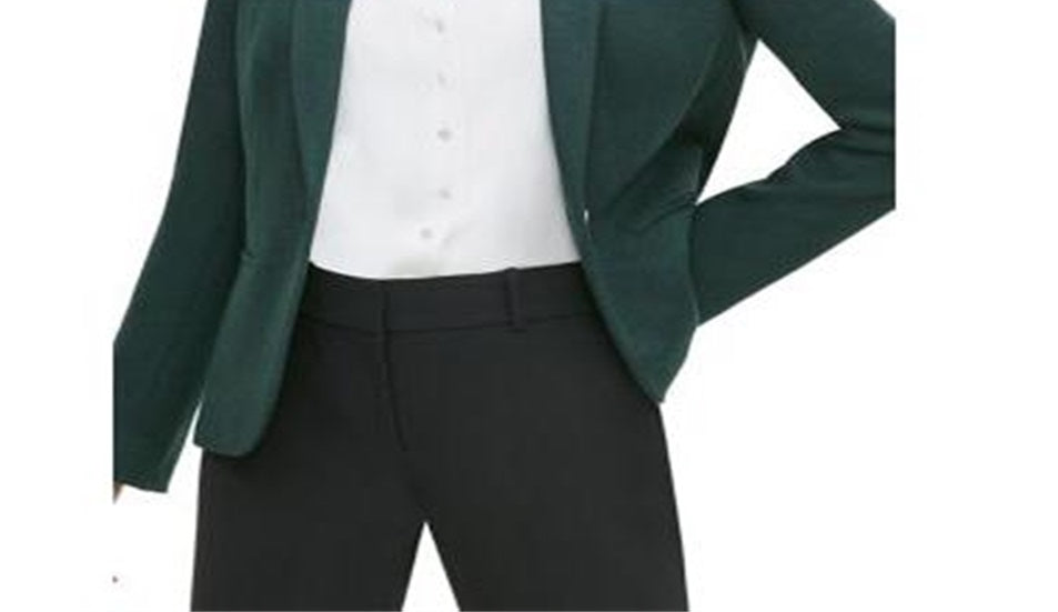 Tommy Hilfiger Women's Long Sleeve Button French Terry Jacket Green Size -12